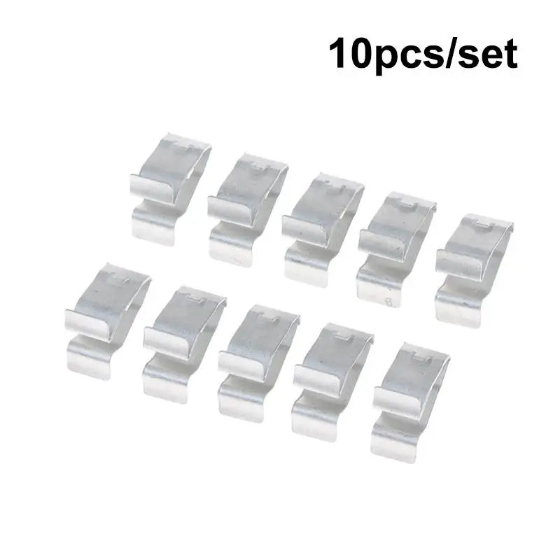 10Pcs Car Seat Backrest Iron Clip Guard Buckle V Shaped Design Secure Interior Panel Fast Fix for Automotive Seats