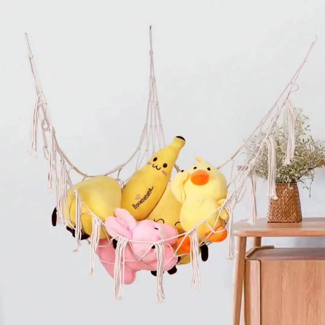 Aufbewahrungshängematte für Plüschtiere, Eck-Hängeorganizer für Kuscheltiere, Große Größe, Babyzimmer-Dekoration – Detail 5