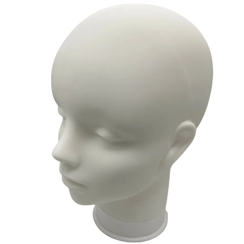 Anime White Scalp Manikin Head 58cm for Wig Display Cosplay Makeup Practice Perfect Size for Retail And Educational Use