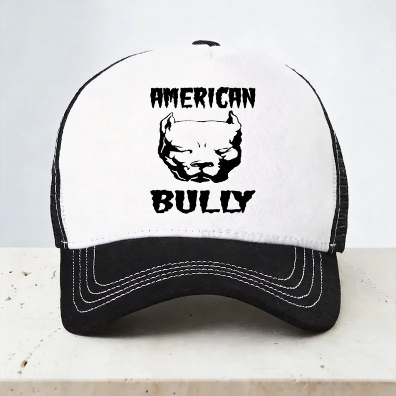 Bulldog Baseball Cap Men Women Adjustable Unisex Dad Hat Outdoor Mesh Breathable Trucker hats