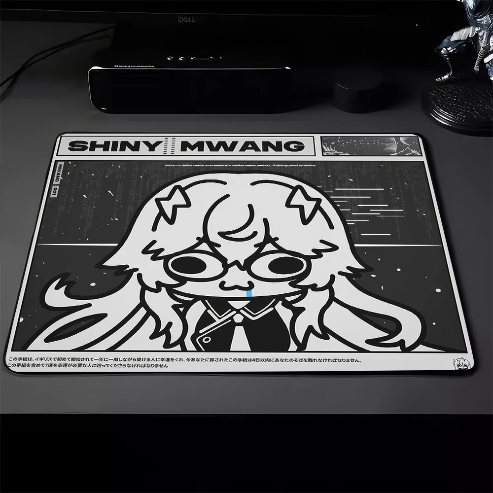 Tappetino per Mouse con superficie Ultrafine Gamer Kawaii Anime Girl Mousepad Balance tappetino per Mouse da gioco tappetino da scrivania per