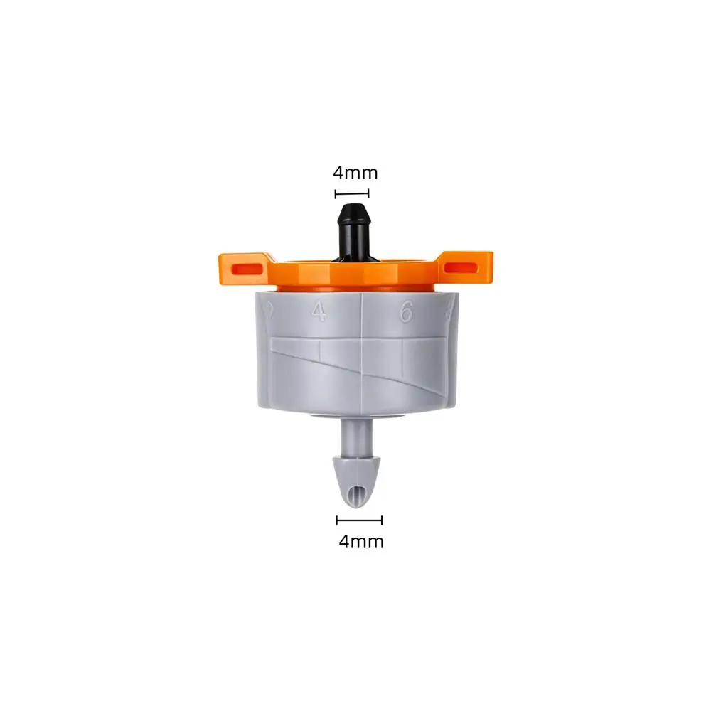 10Pcs Adjustable Micro Drip Emitters 1-10L/H Flow Control Dripper Heads for Greenhouse Balcony Potted Plants Garden Irrigation