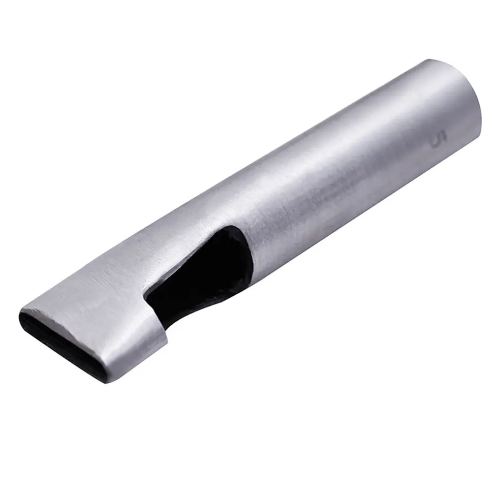 1 مجموعة المهنية البيضاوي أداة تخريم عدة 2x6 مللي متر-5x26 مللي متر دائم DIY بها بنفسك لوازم متجر المنزل الفضة حزام ثقب لكمة