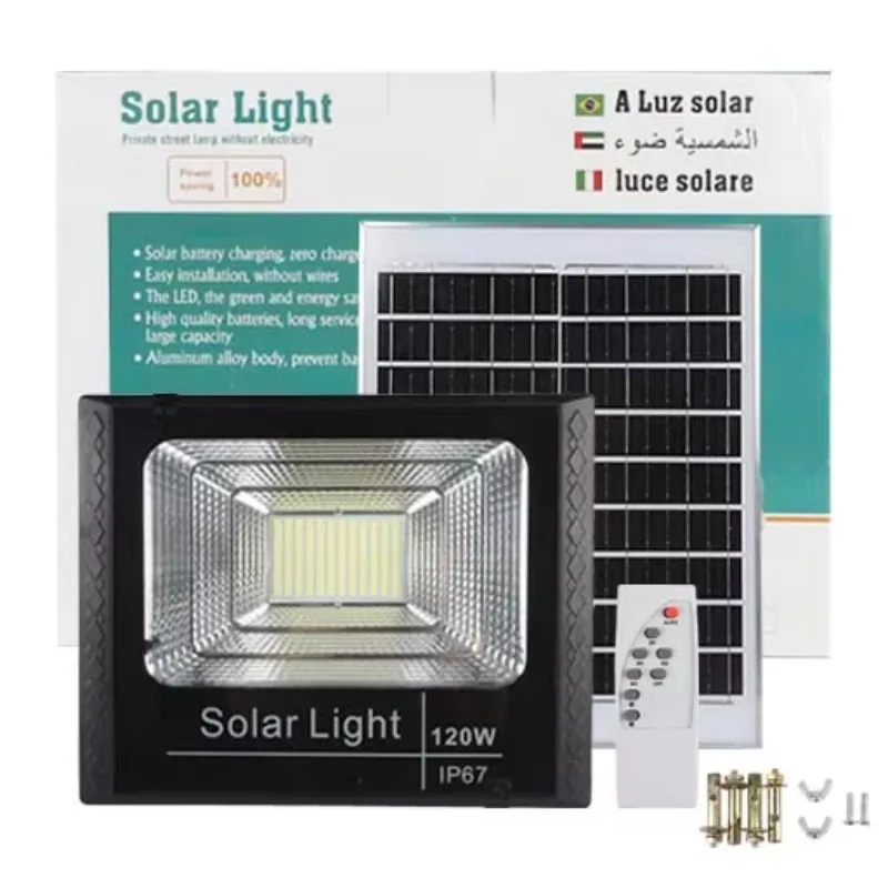 

Emitting Diode Solar Flood Light Outdoor Waterproof Warm Light 1000w Outdoor 100W 200W
