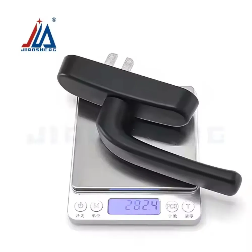 مقابض نافذة معلقة علوية من الألومنيوم عالية الجودة، مقبض ألومنيوم منحني للنافذة قابل للتشغيل