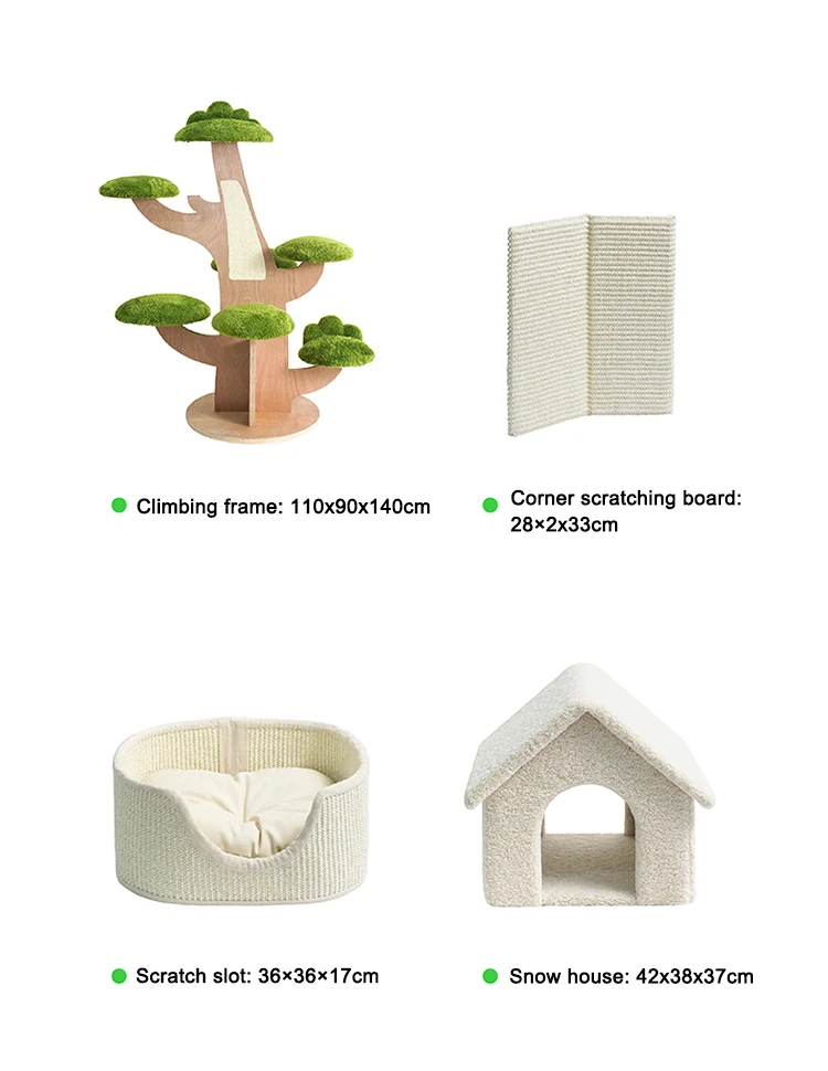 Multi-layer Cat House Four Seasons Warm Cat Climbing Frame Double-layer Scratching Board Closed Cat House