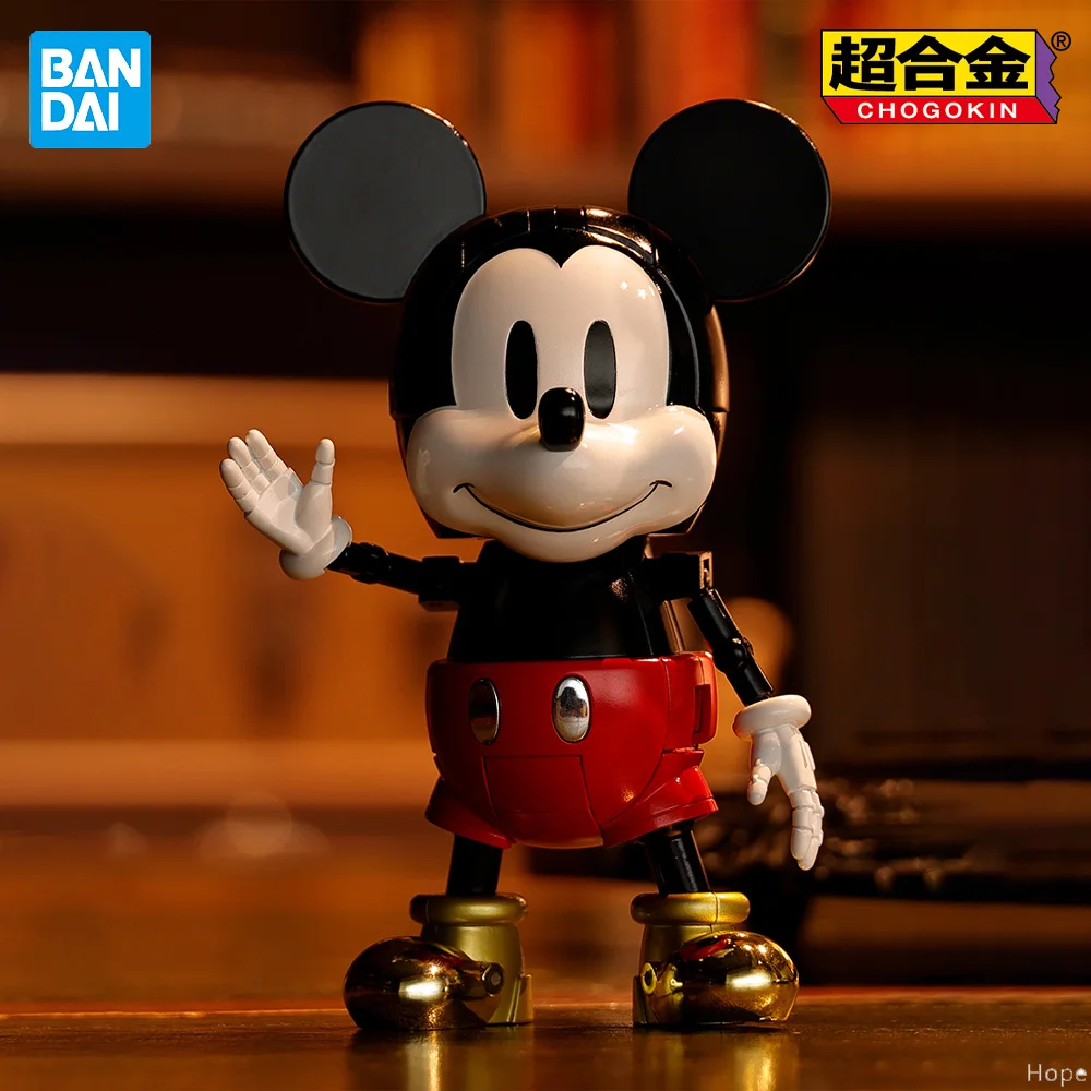 Officially Licensed BANDAI CHOGOKIN Disney Super Transformation Mickey Mouse Figure Anime Action Model Genuine Toy