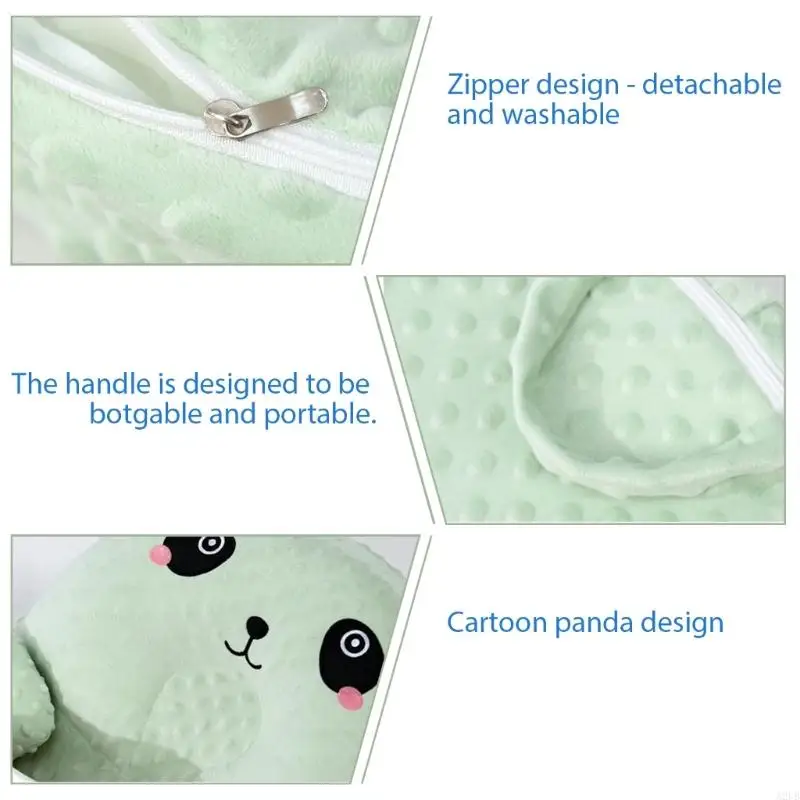 Relief Nursing Pillow For Infants Dotted Backing Double Padding Adjustable Height Secure Belt Easy Cleaning A2UB