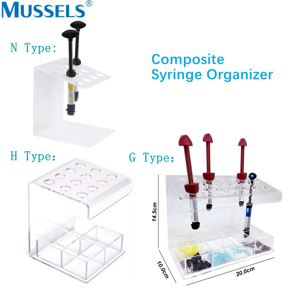 Acrylic Organizer Holder Dental Resin Composite Storage Box Orthodontic Power Chain Placer Ligature Tie Arch Wire Placement Case