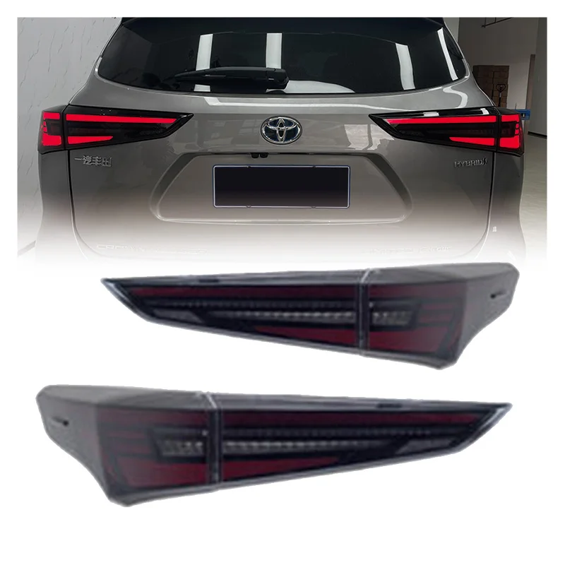 

Zhengwo Factory Modified LED Tail Lights For Toyota Highlander 2020-2024 Black Sequential Indicator Start Up Animation