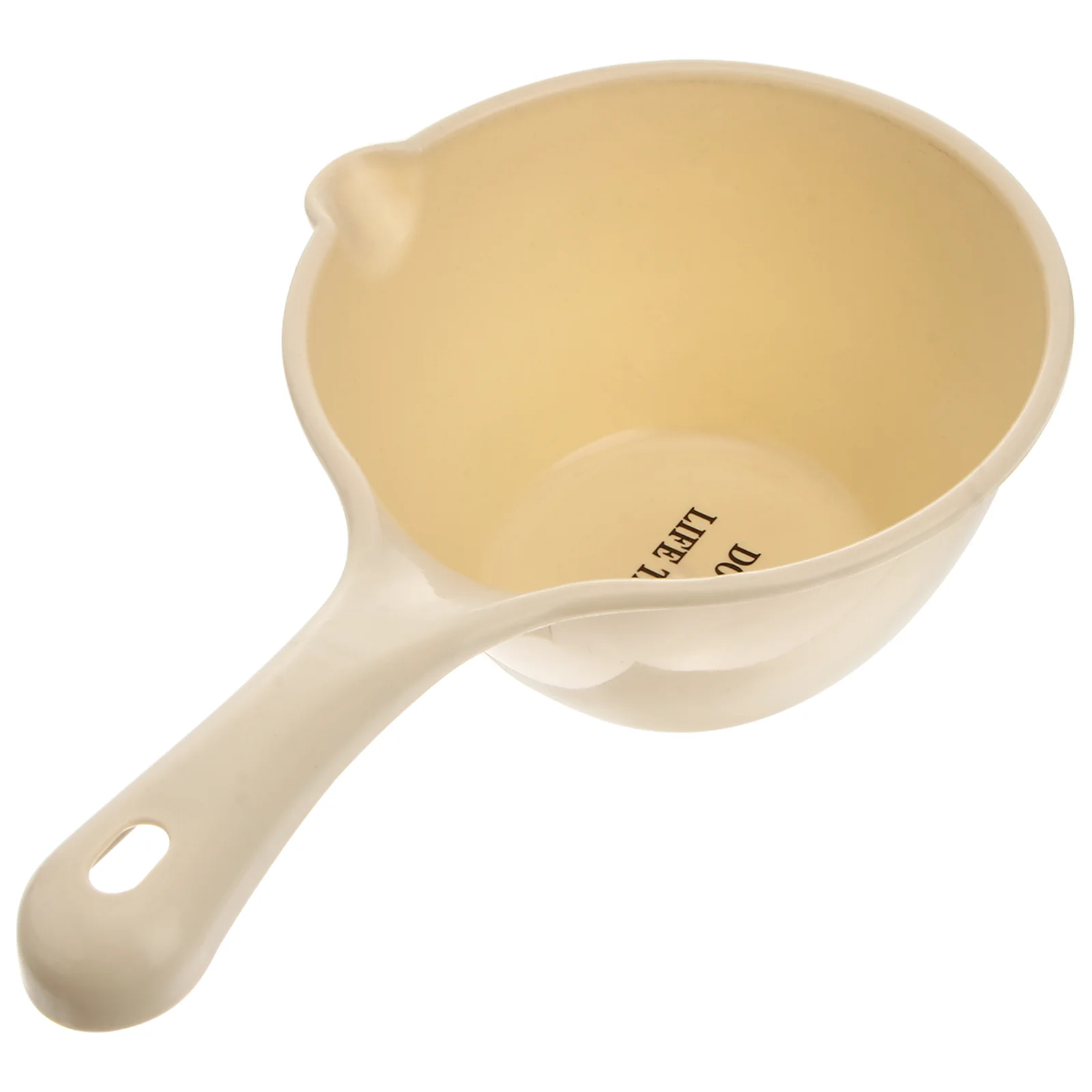 1Pc Plastic Water Ladle Bathing Bailer Water Dipper Spoon for Home Restaurant Kitchen Khaki Plastic Water Dipper