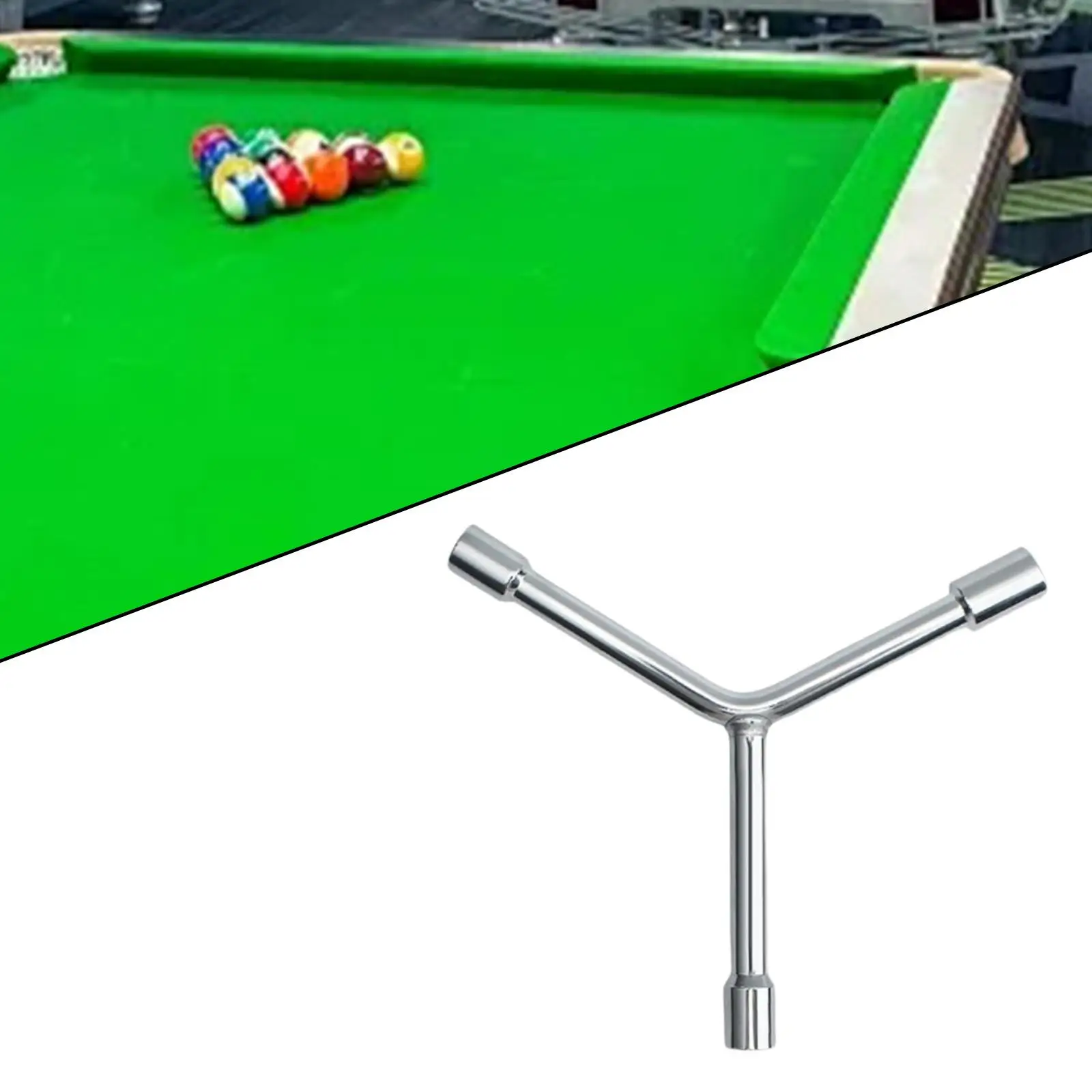 

Pool Table Wrench, Socket Wrench Portable Manual Metal Triangle Wrench Socket Spanner