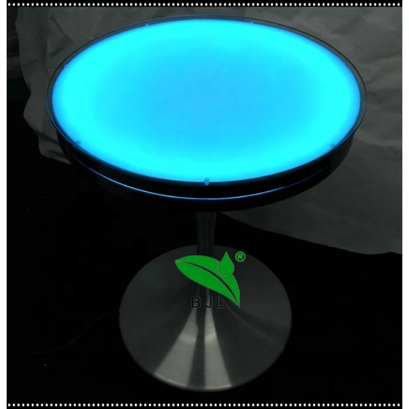 Custom, indoor color changing remote controller glowing led coffee cocktail table