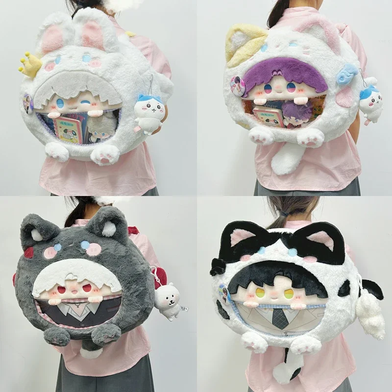 

Anime Love and Deepspace Sylus Xavier Rafayel Zayne Cosplay Backpack Fluffy Ita-bag Cartoon Stuffed Toys Mascot Cushion Ornament