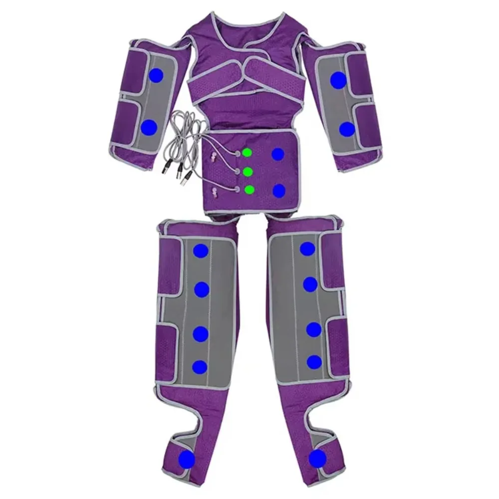 Presoterapia Lymph Drainage Machine, Full Body Purple Air Pressure Suit, Body Contouring & Blood Circulation Beauty Equipment