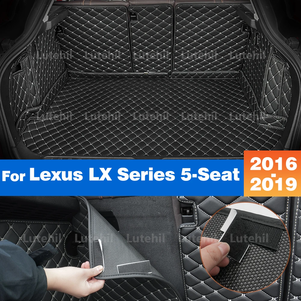 

Cargo Liner For Lexus LX Series 570 5-Seat 2016-2019 Accessories All Weather Trunk Mat Carpet with Backrest Protectors Cargo Mat