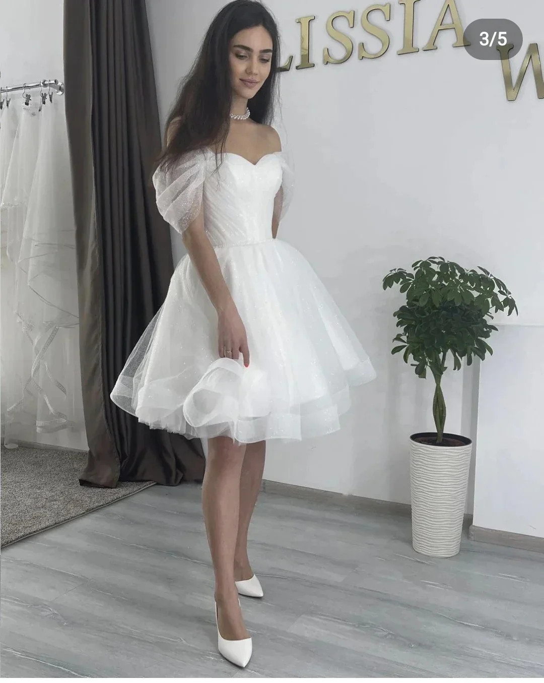 Vestidos de wding hasta la rodilla con hombros descubiertos, escote corazón plisado con cinturón, vestido de baile Formal para fiesta, vestidos de novia para ocasiones especiales