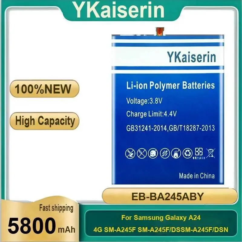 EB-BA245ABY EB-BA256ABS بطارية لأجهزة سامسونج غالاكسي A22 A24 A25 A55 A256 5G 4G SM-A245F SM-A245F/DSSM-A245F/DSN بطاريات الهاتف #5
