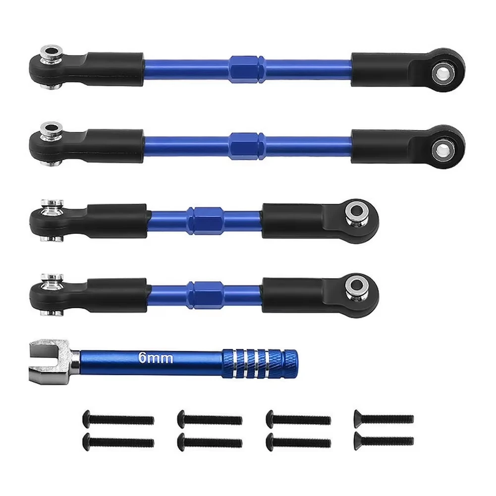 Metal Turnbuckles Camber Links Toe Links Set Linkage for ARRMA 1/10 GORGON 4X2 VORTEKS 2WD FURY MEGA 550 QUAKE Upgrade Parts