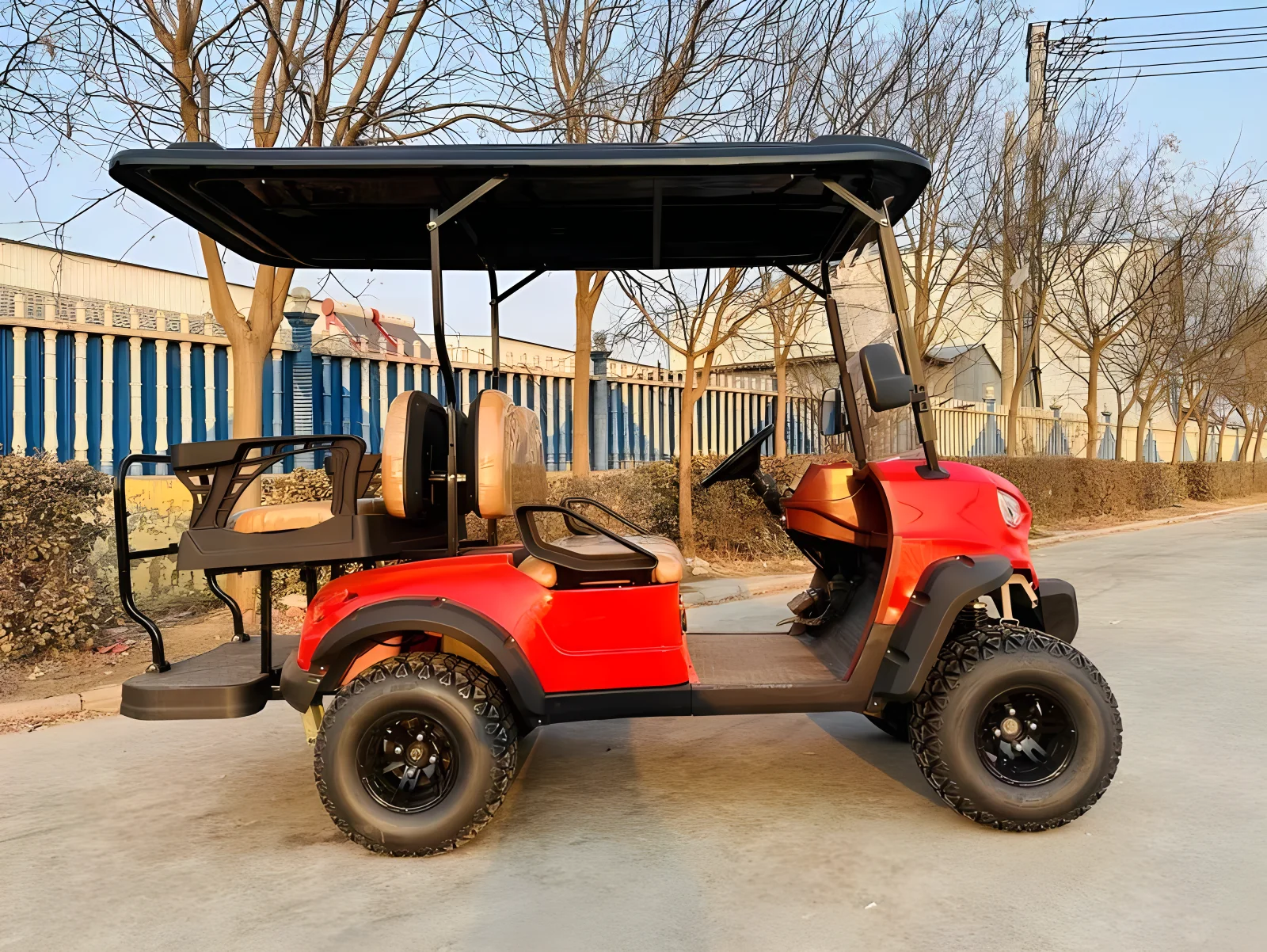 The best-selling new model is equipped with a high-quality electric golf club car and a 4-seater electric golf cart