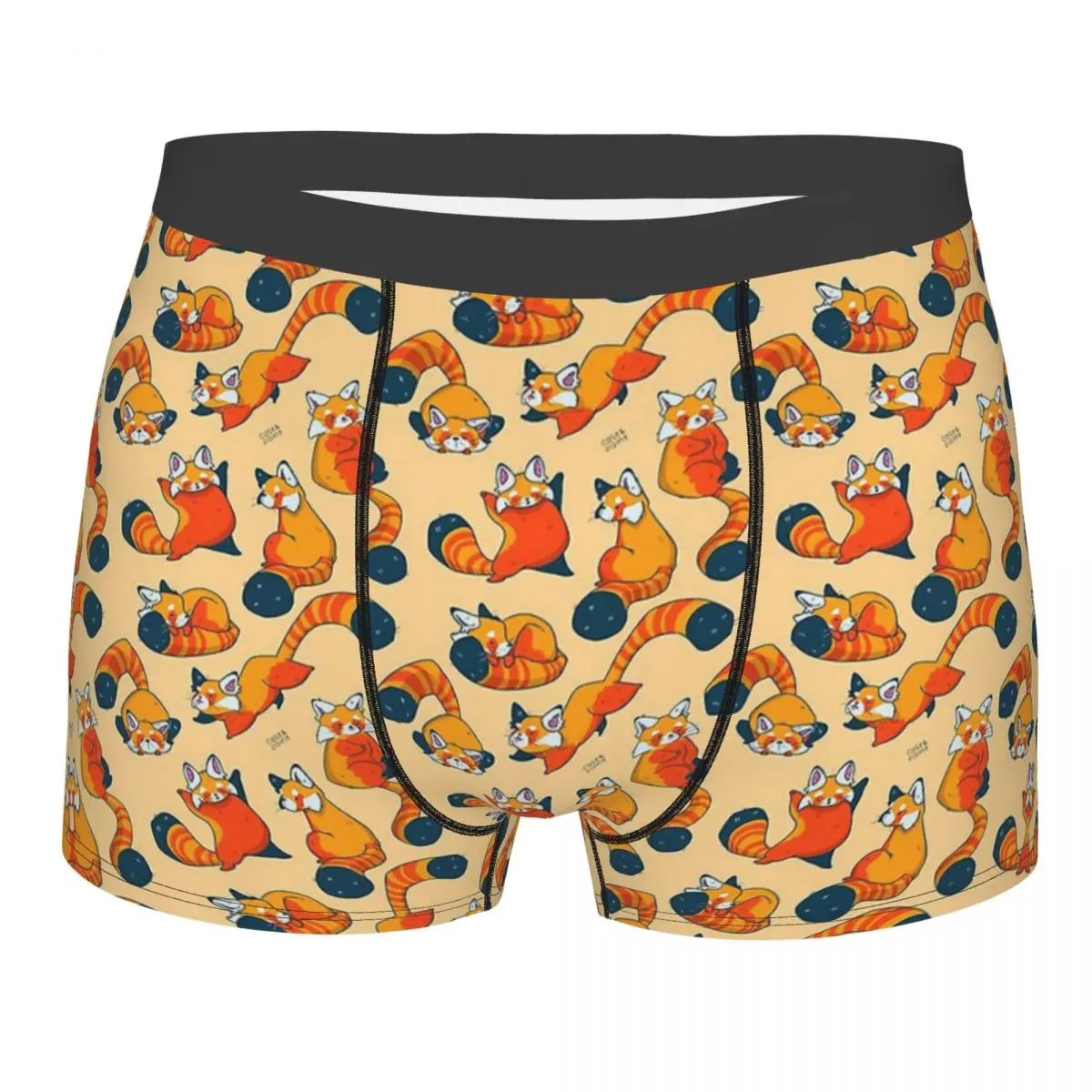 Romp Red Panda Cute Animal Underpants Homme Panties Male Underwear Ventilate Shorts Boxer Briefs