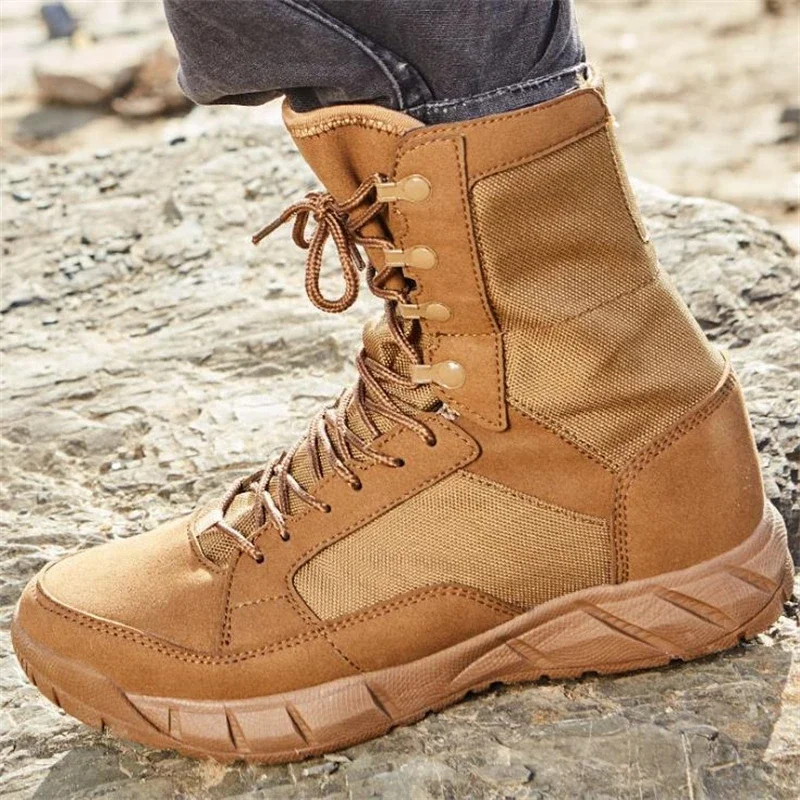 Men Tactical Army Boots Sport Hiking Shoes Outdoor Ankle Men Sneakers Men's Desert Combat Boots Work Safety Shoes Botas Hombre