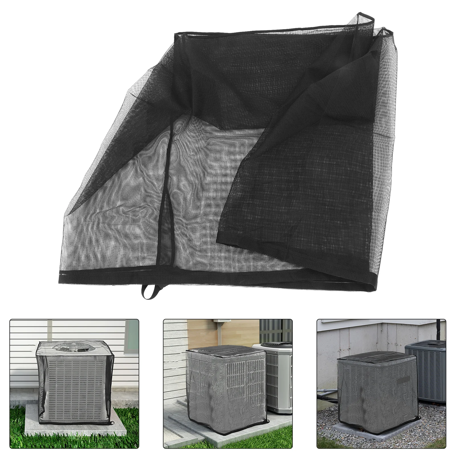 

Air Conditioner 80X80X90Cm Mesh Waterproof Outdoor Ac Unit Protective Cover For Rain Dust Snow Leaves Universal Fit Central