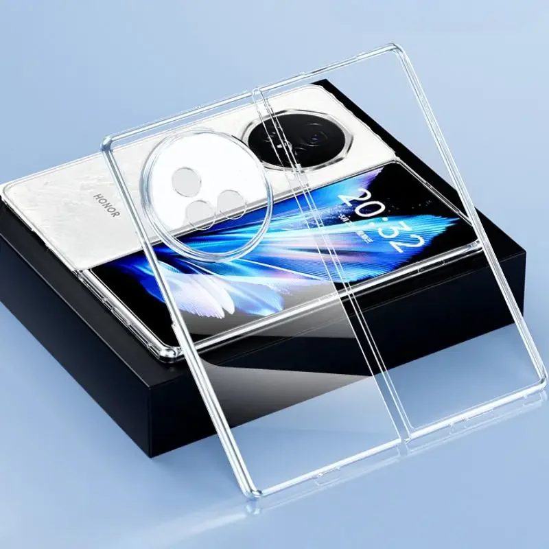 

For VIVO X Fold 5 5G Case Transparent Hard Shell For VIVO X Fold 5 5G Silicone Shockproof Shell Funda Capa