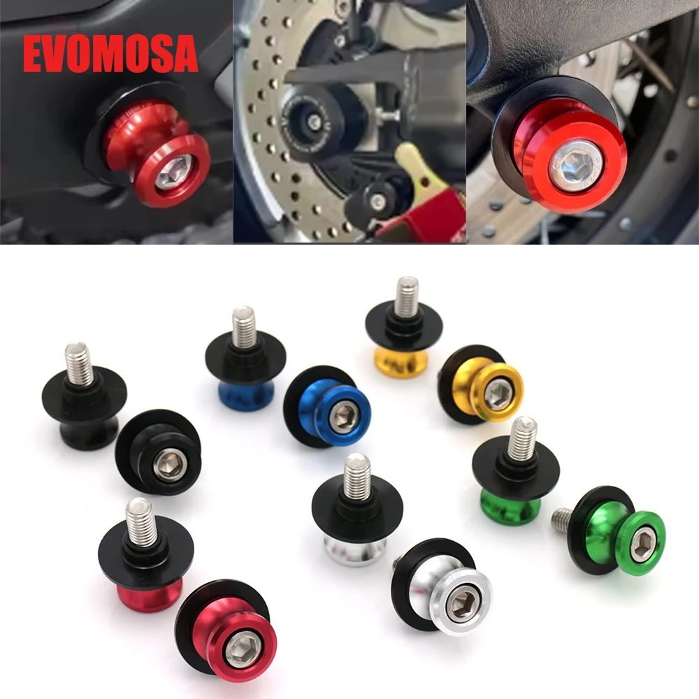 

Motorcycle Swingarm Spools M6 Stand Screw For Yamaha YZFR25 YZFR3 YZFR7 FZ09 FJ09 MT09 MT03 MT25 MT07 Tracer 7/700/GT 9/900/GT