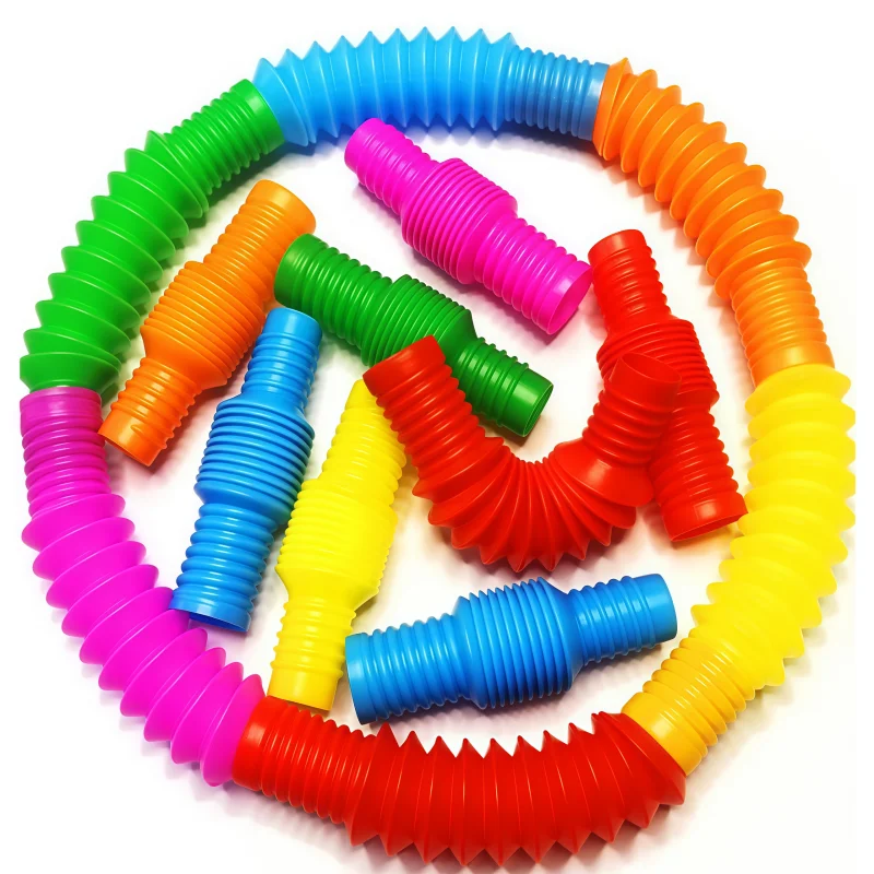 10/20/30Pc Mini Rainbow Deformed Bellows Toy Children Adult Party Favor Birthday Souvenir Pinata Filler Carnival Prize Gift Pack