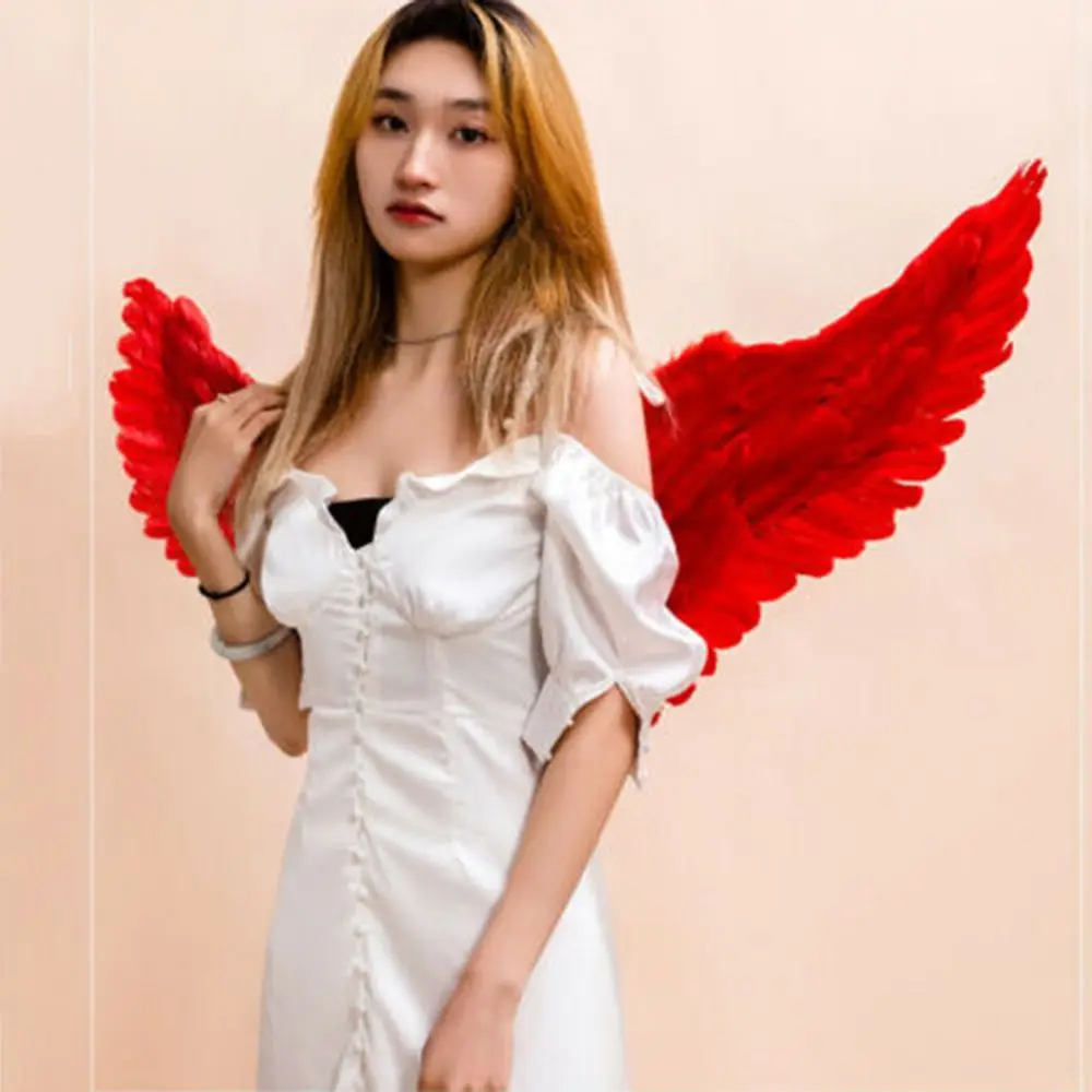 Angel Feather Wings Holiday Party Decoration Props Scene Layout Party Christmas Decor Kids Women Girls Catwalk Performance Show