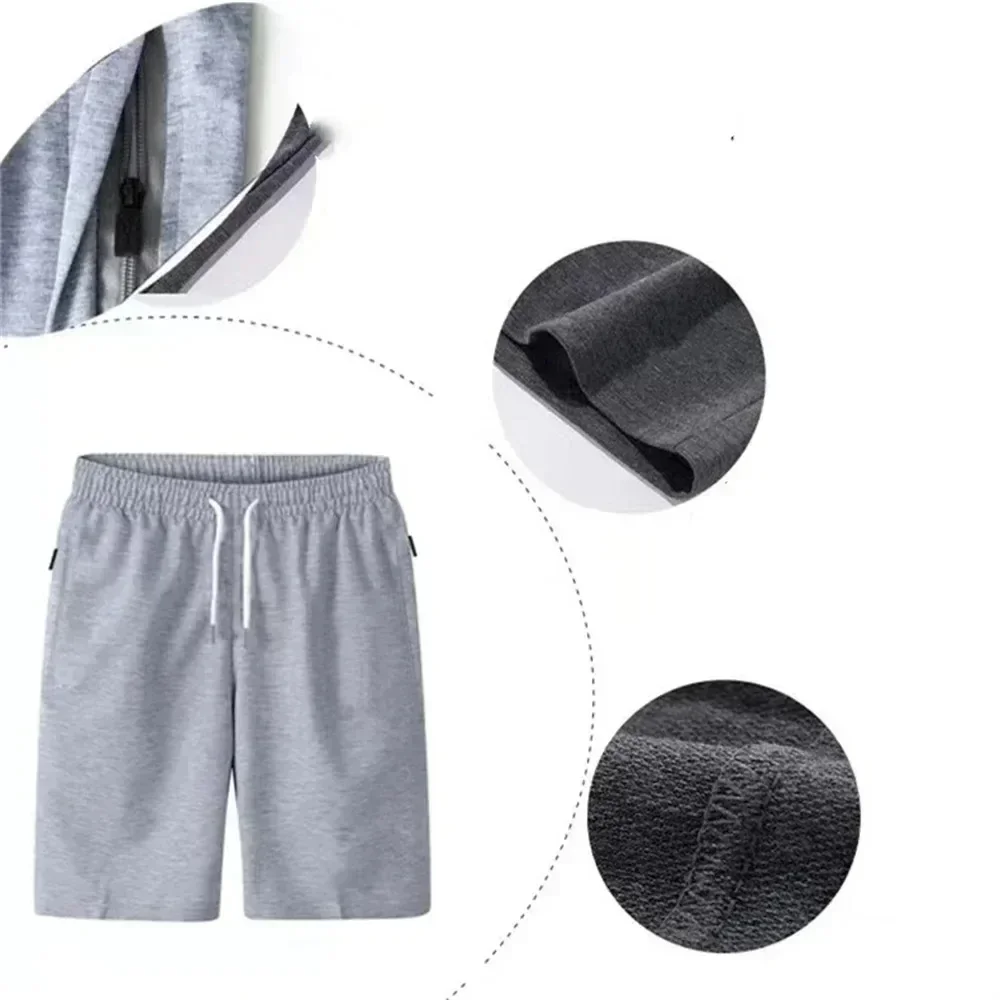 Pantalones cortos de alta calidad para hombre, pantalones cortos de verano, pantalones de punto, pantalones de playa simples de secado rápido, pantalones cortos deportivos, pantalones cortos de moda para hombre de otoño