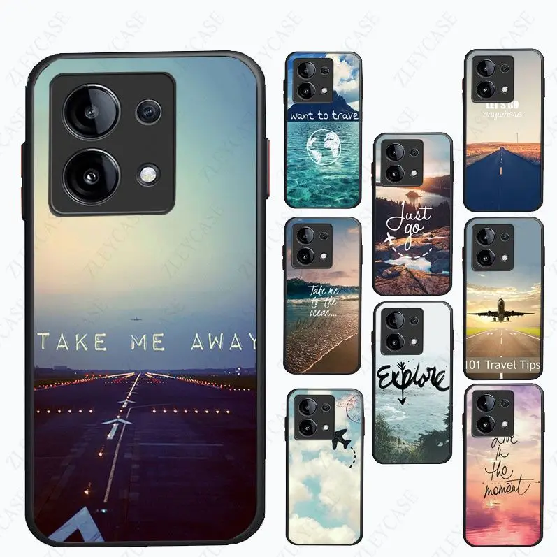 Take Me Away Travel Phone Cover For Xiaomi Redmi Note13pro note12pro 11pro note10pro 9pro 8pro 9s 9T 8T K40 12C 10C 9C Cases