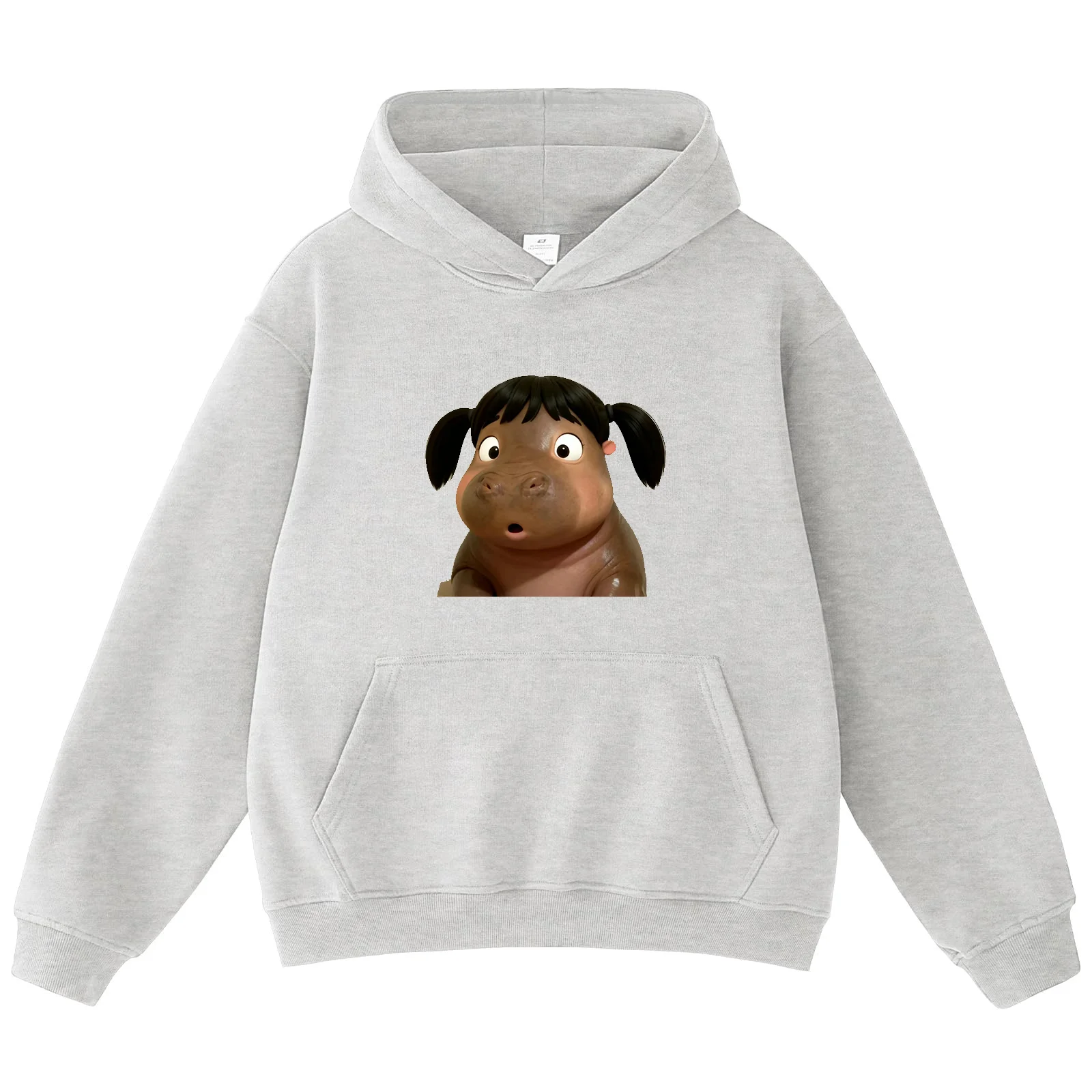 Schattig bedrukt sweatshirt met capuchon Nieuw in trendy oversized casual streetwear grafische herfst- en dagelijkse mode-pullovertop met lange mouwen