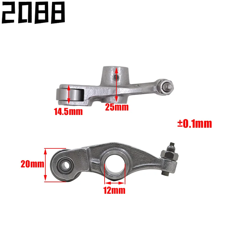 The motorcycle cam rocker arm assembly is suitable for Zongshen CB250 CQR CQR RTF MX6 K5T4 CB 250 silencing rocker arm.