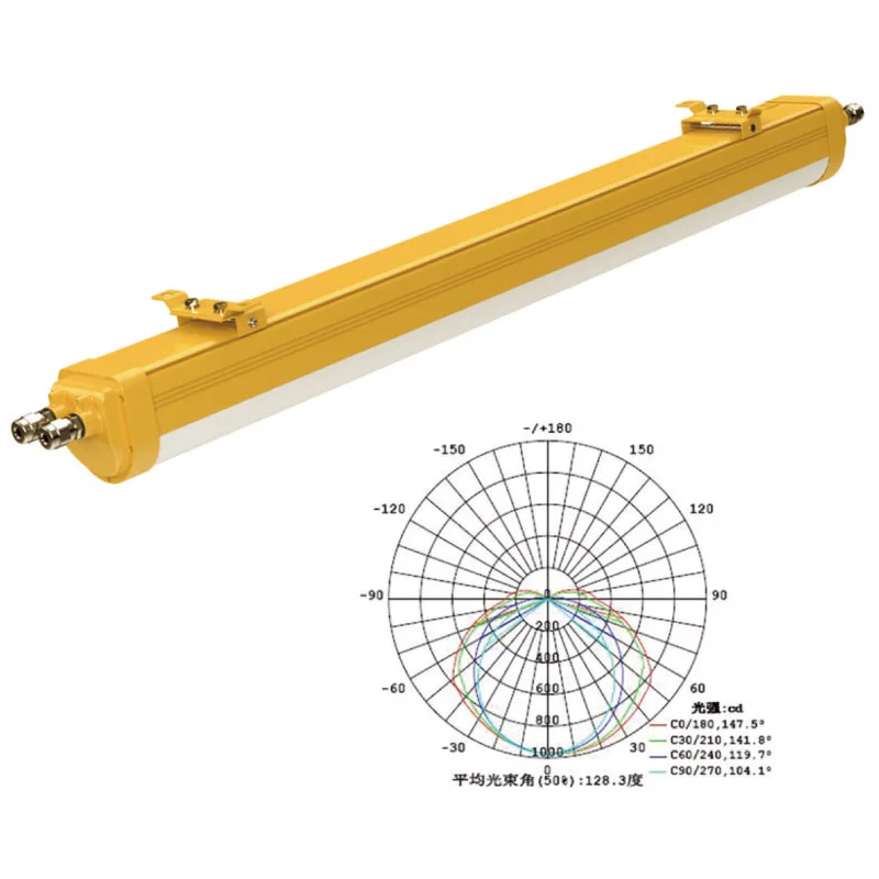CFY43-2D IP66 防爆蛍光ペンダントライトオフショアプラットフォーム油田掘削精製および化学工業用