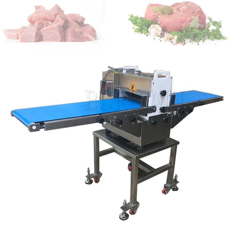 Vertical Meat Strip Cutter Fish Dicing Meat Cube Cutter Machine Beef Bone and Goat Cut Automatic Chicken Cutting Machine