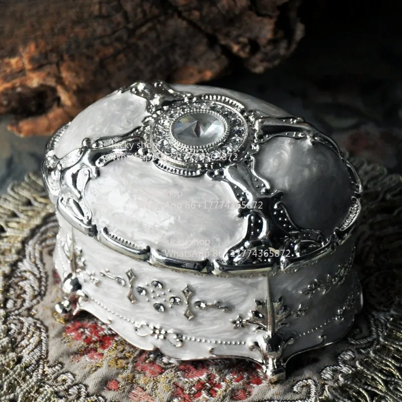 Eden Fox Vintage European Korean Princess Jewelry Box Large Capacity Jewelry Storage Box Ring Box