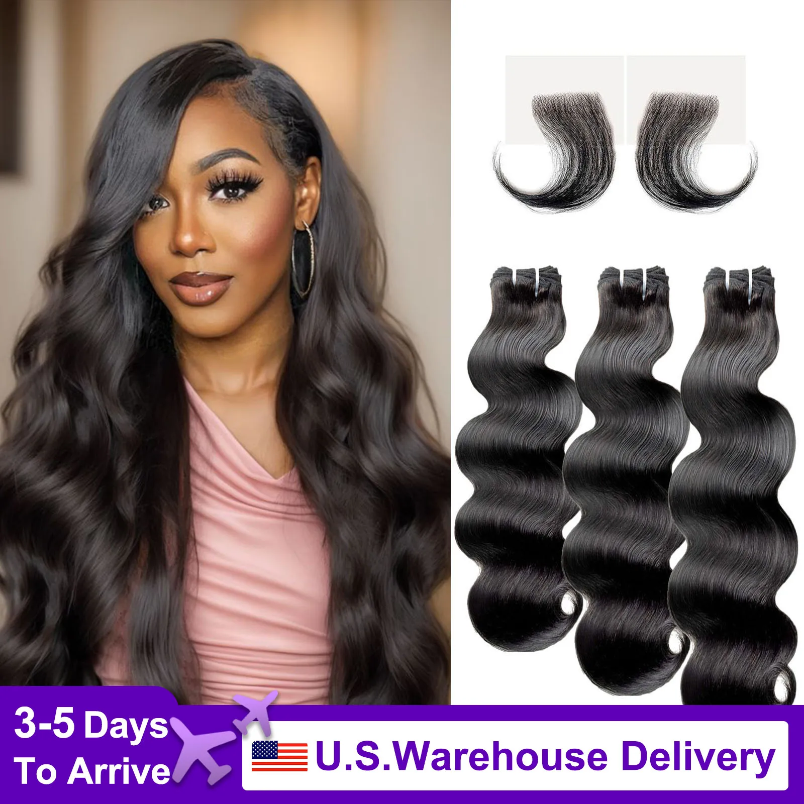 Body Wave Human Hair Bundles 20 Inch Premium 16A Brazilian Remy Hair Specially Designed For Black Women 3 Bundles Extensions