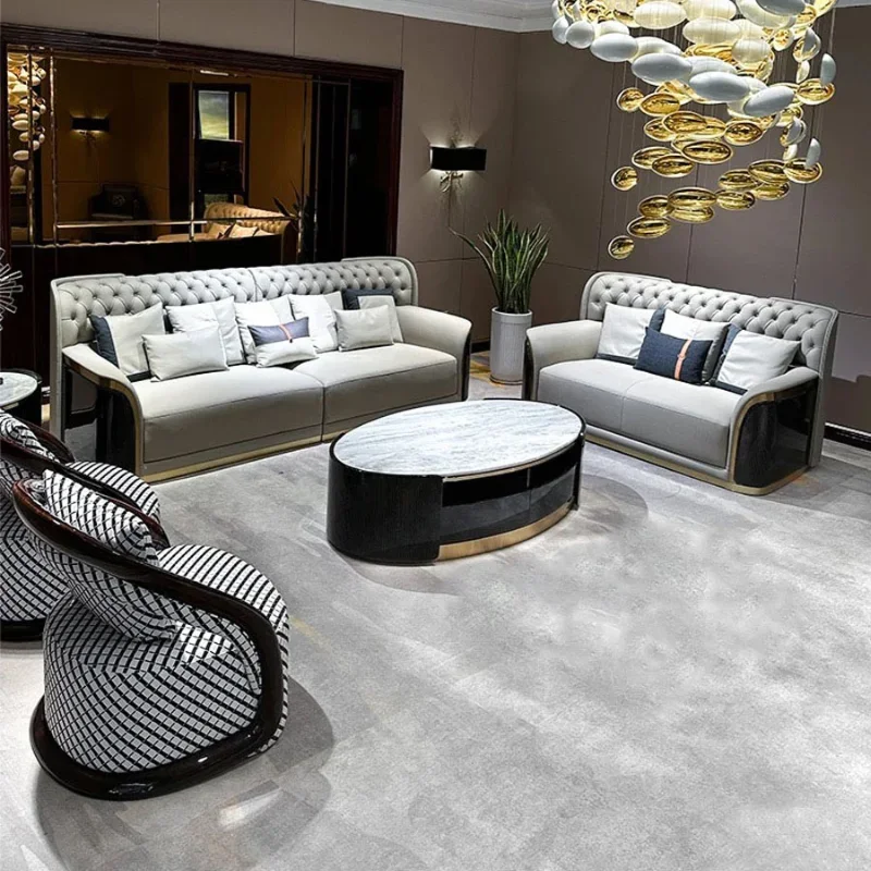 

Luxury Modern Fancy Sofas Genuine Leather Designer Loveseat Lounge Sofa Sectional Italian Woonkamer Banken Home Furniture