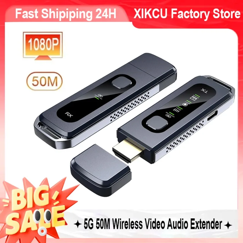 

50 м 1080P HDMI-совместимый беспроводной передатчик и приемник беспроводной видео ТВ-приставка удлинитель дисплея для камеры, ноутбука, ПК к телевизору