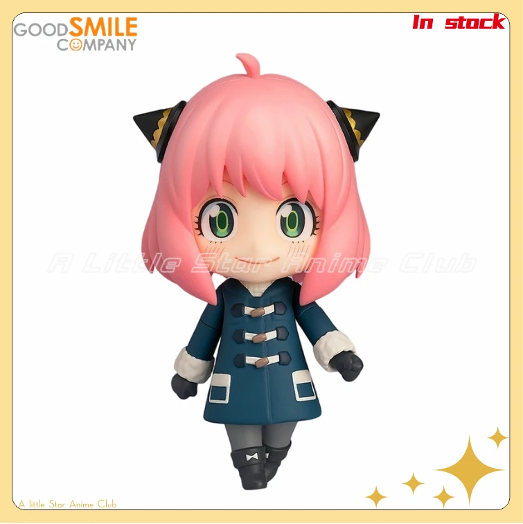 

In Stock Original GSC Nendoron 2202 SPY FAMILY Anya Forger Winter Clothes Ver Anime Figure Ornament Collection Model Toy Gift