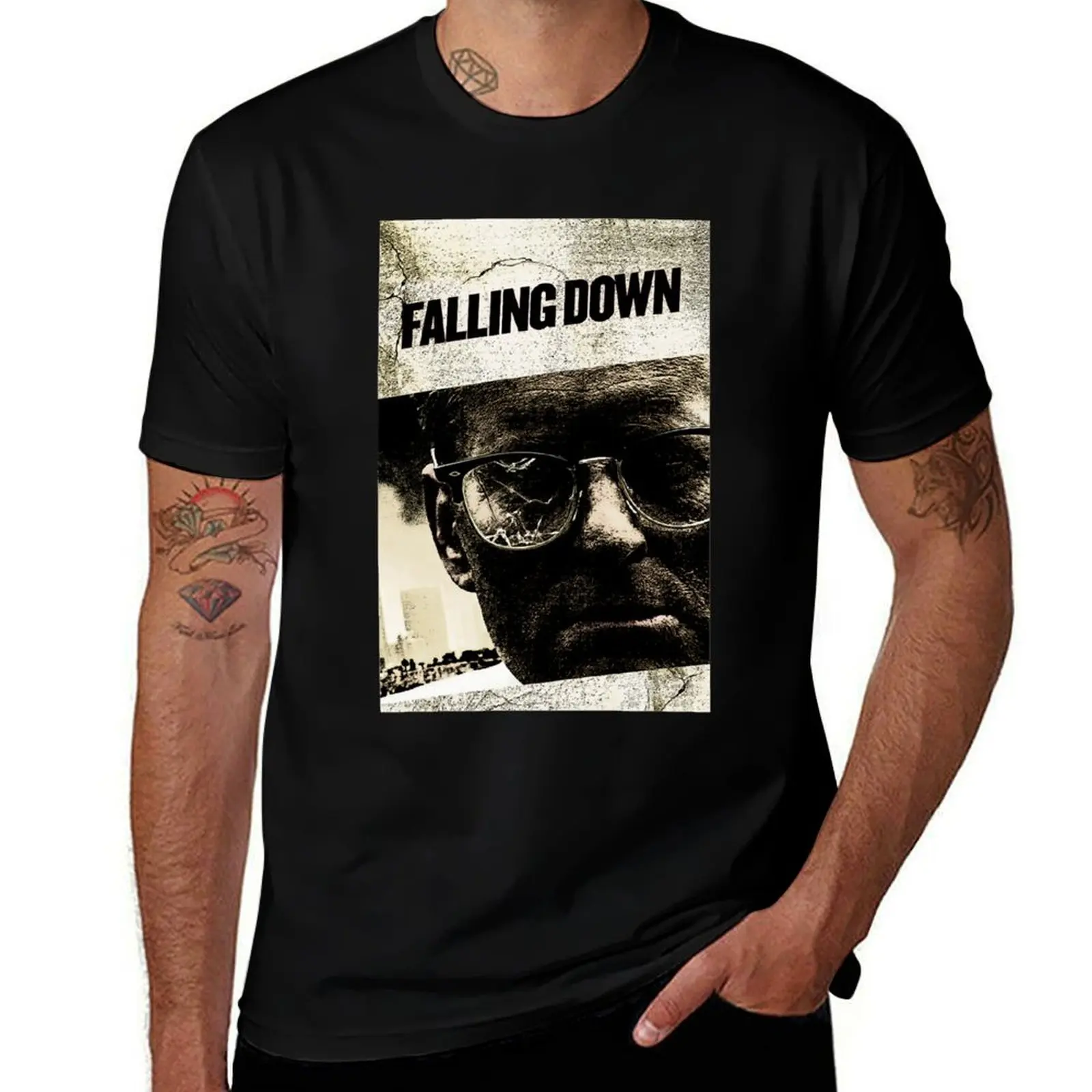 People Call Me Falling Down Movie Wallpaper Cool Gifts T-Shirt Sport Basic Moisture Wicking Tee T-Shirt