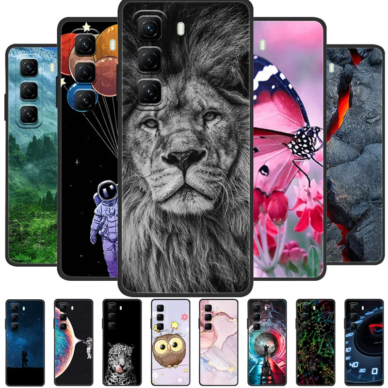 Para Infinix Hot 50 4G Funda X6882 silicona TPU para Infinix Hot 50 5G X6720 Funda a prueba de golpes Funda de teléfono Funda de silicona suave