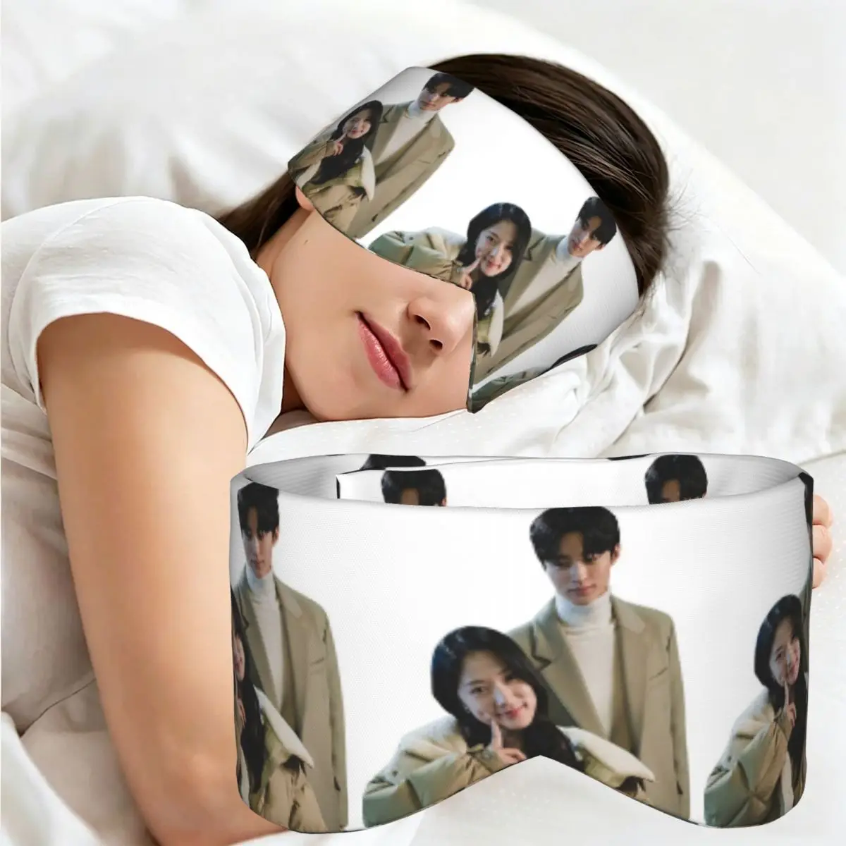 Lovely Runner Kdrama Fanart sleep eye mask Light Blocking Portable Eye Cover for Girls Boys Home Sleeping Eyeshade eyepatch