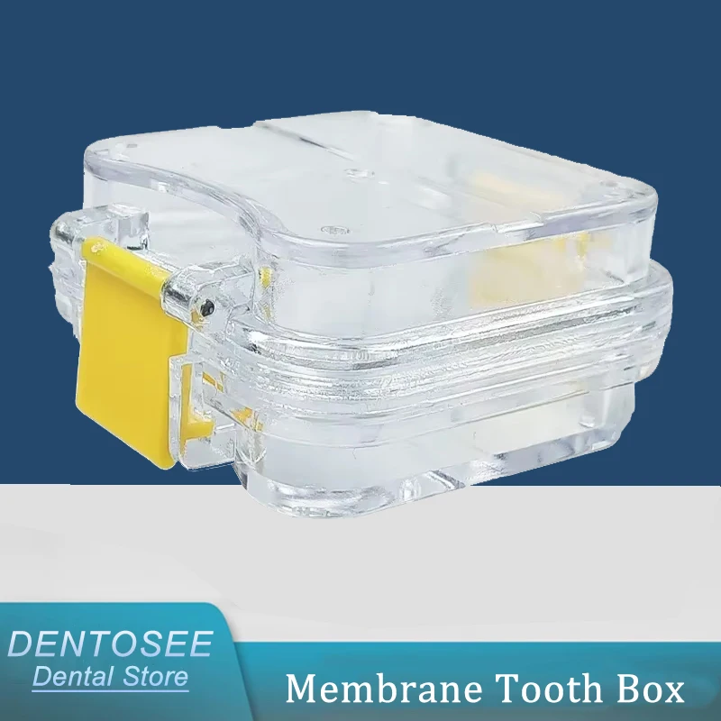 Dental Plastic Denture Box with Film Waterproof Teeth Storage Case for Dentures/Implants/Retainers Travel Organizer