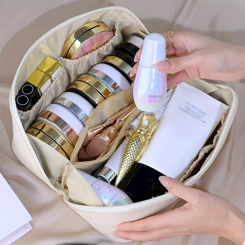 Trousse de maquillage pour femme, grande capacité, règle portable, sensation haut de gamme, célébrité Internet, cosmétiques de voyage, nouveau, 2024