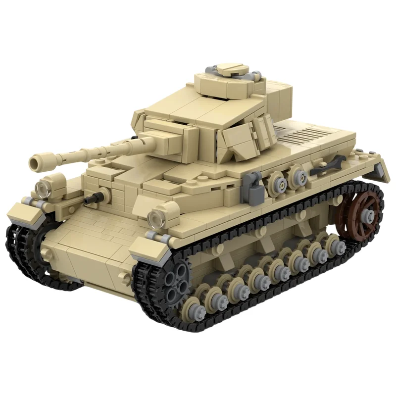 MOC Building Blocks Panzer IV Ausf G Armored Historic Vehicle Detailed Realistic DIY Assembly Brick Set Desktop Display Model