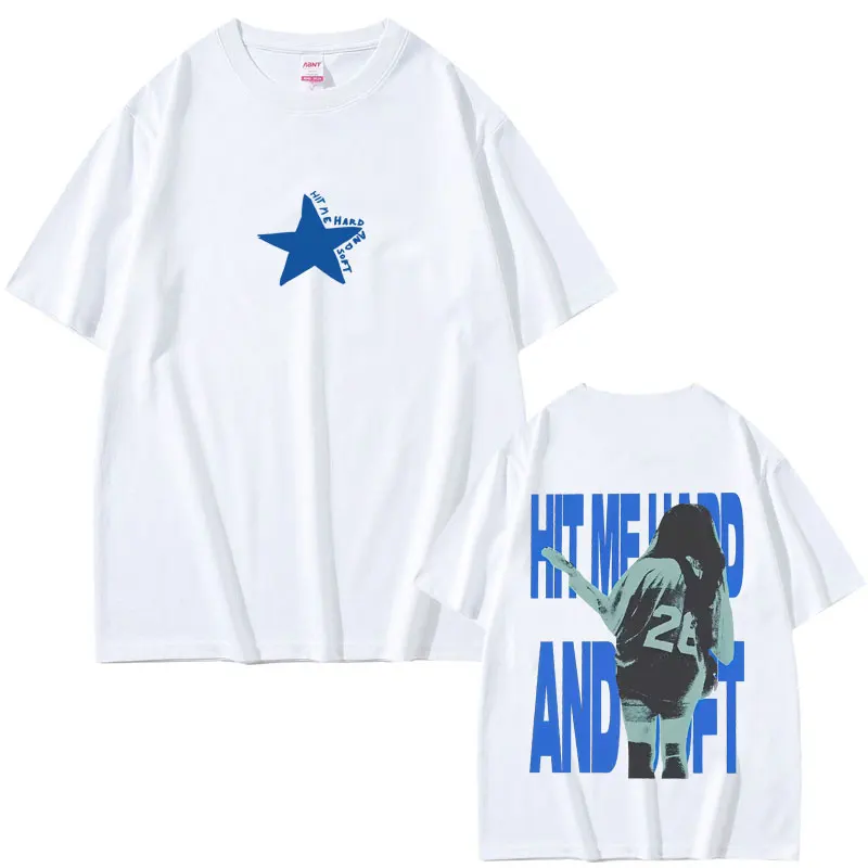 Hit Me Hard and Soft Tour T-Shirt Männer Frauen Mode Pop Musik T-Shirt Unisex Casual Baumwolle Vintage T-Shirts Übergroße Streetwear