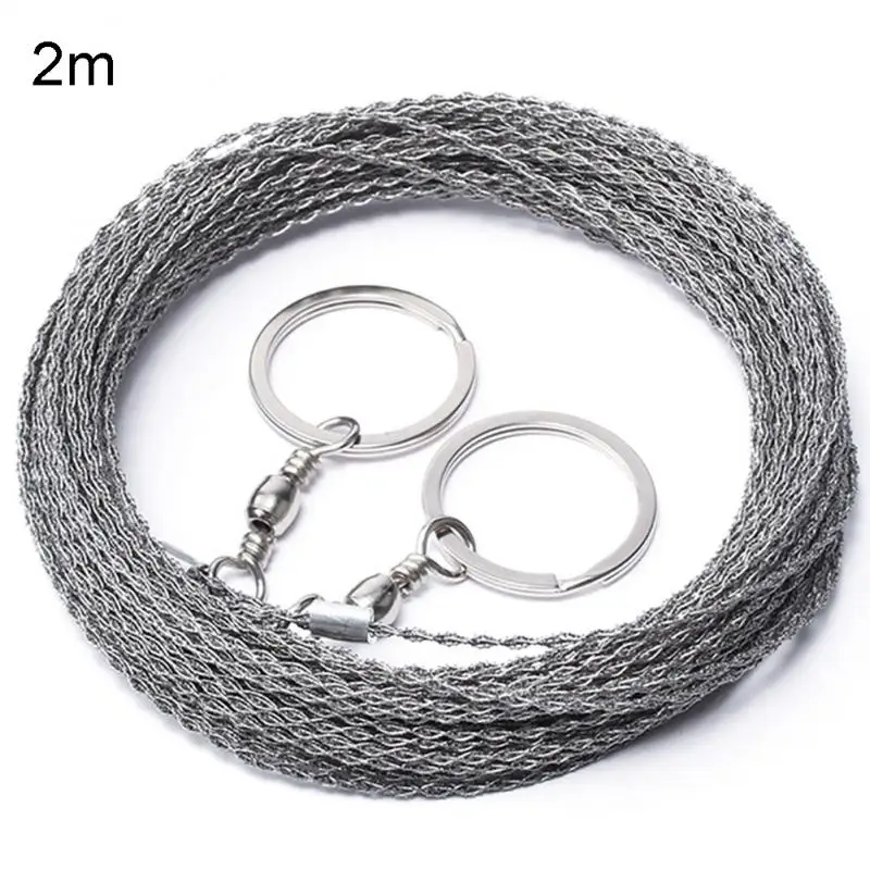 1/2/3 Meters Portable Stainless Steel Bold Wire Saw Manual Chain Gear String Travel Emergency Survival Durable Outdoor Tools